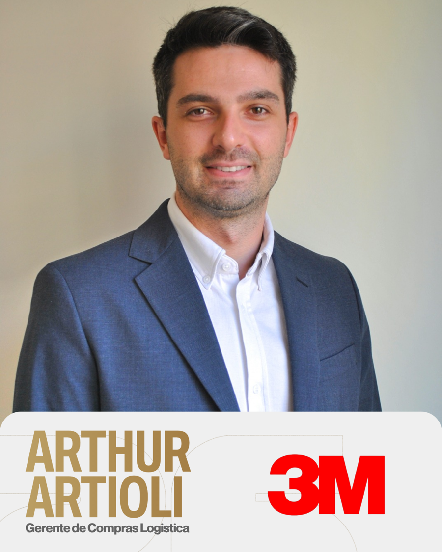 Arthur Artioli, gerente de compras logística da 3M, embarcador confirmado da 4ª Imersão Transportadoras Lucrativas