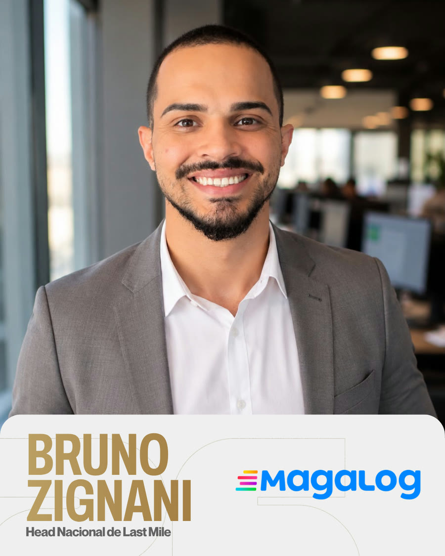 Bruno Zignani, head nacional de last mile da Magalog, embarcador confirmado da 4ª Imersão Transportadoras Lucrativas
