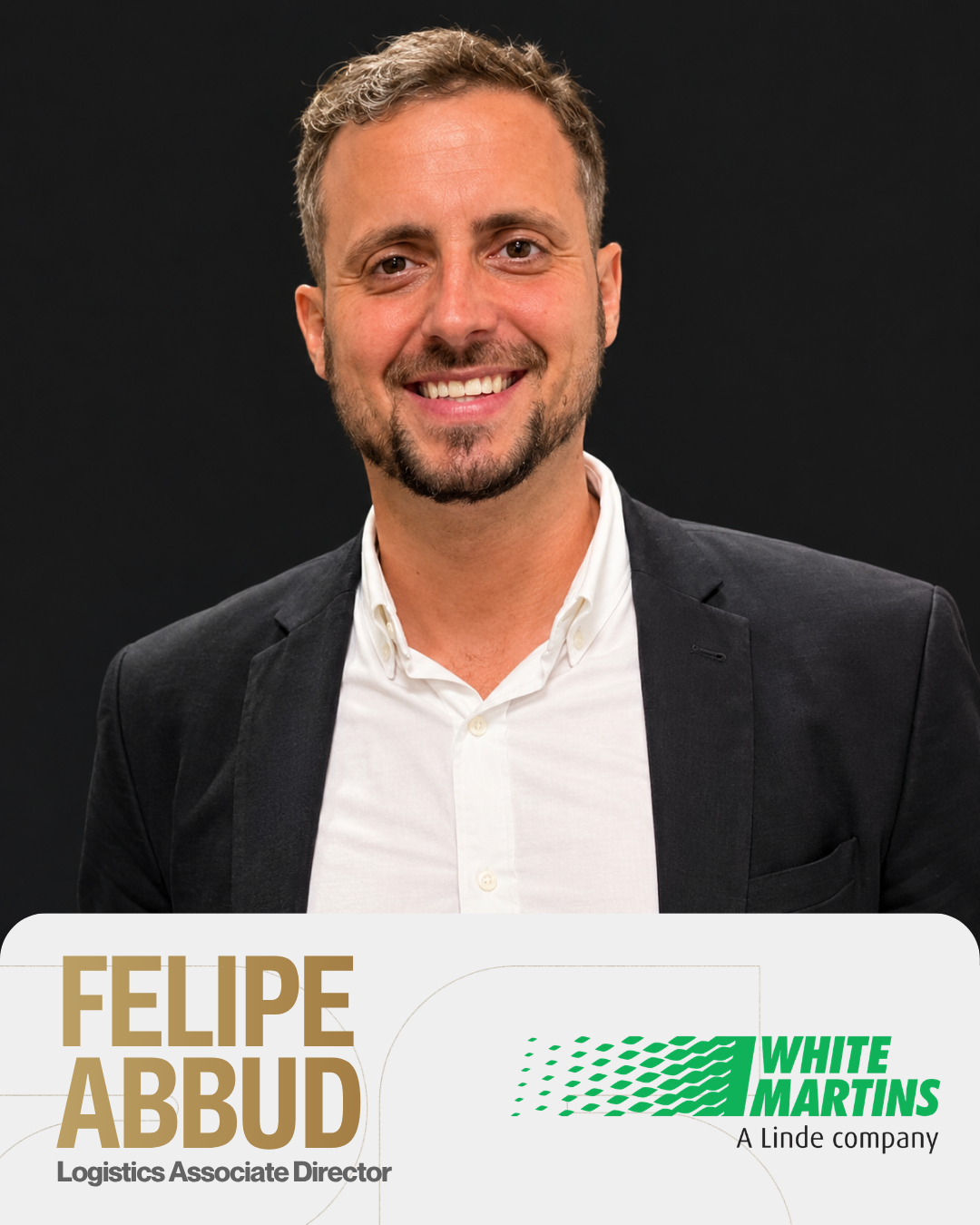 Felipe Abbud, logistics associate director da White Martins, embarcador confirmado da 4ª Imersão Transportadoras Lucrativas