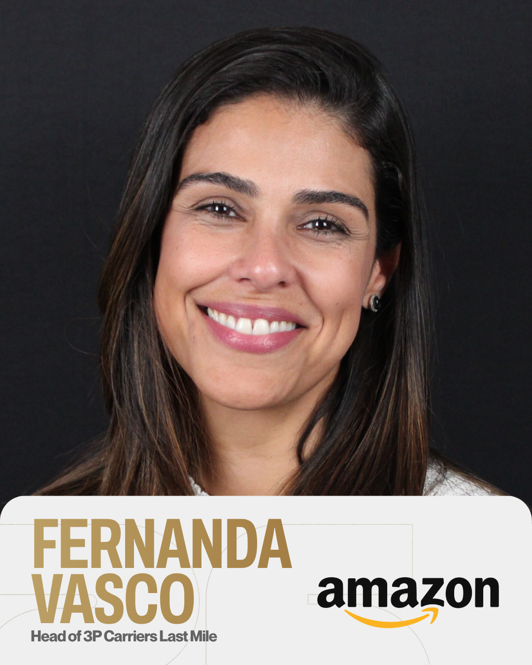 Fernanda Vasco, head of 3p carriers last mile da Amazon, embarcador confirmado da 4ª Imersão Transportadoras Lucrativas
