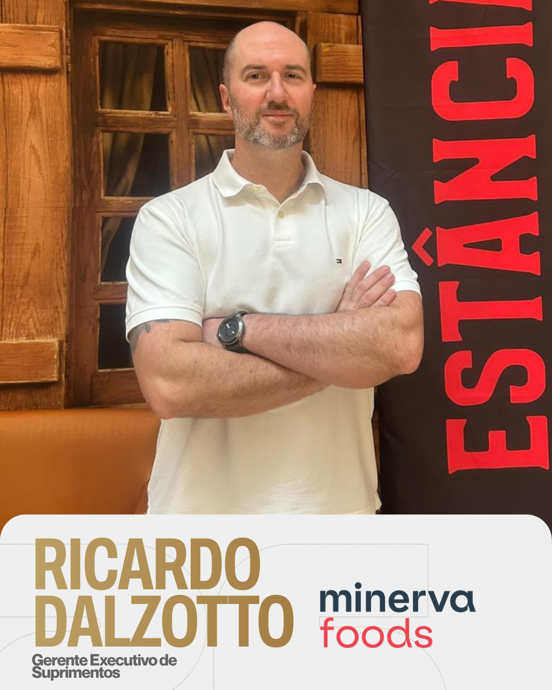 Ricardo Dalzotto, gerente executivo de suprimentos da Minerva Foods, embarcador confirmado da 4ª Imersão Transportadoras Lucrativas