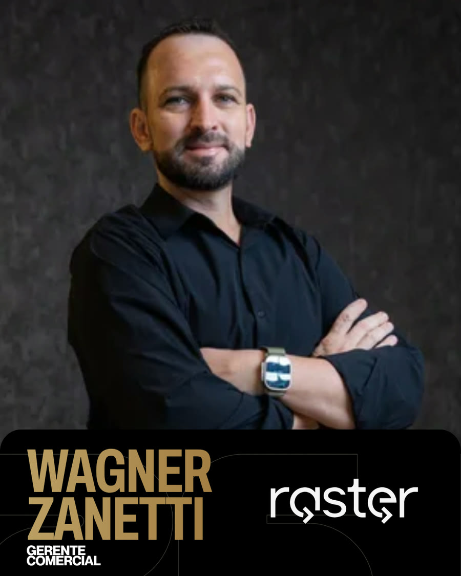 Wagner Zanetti, gerente comercial da Raster, painelista confirmado da 4ª Imersão Transportadoras Lucrativas