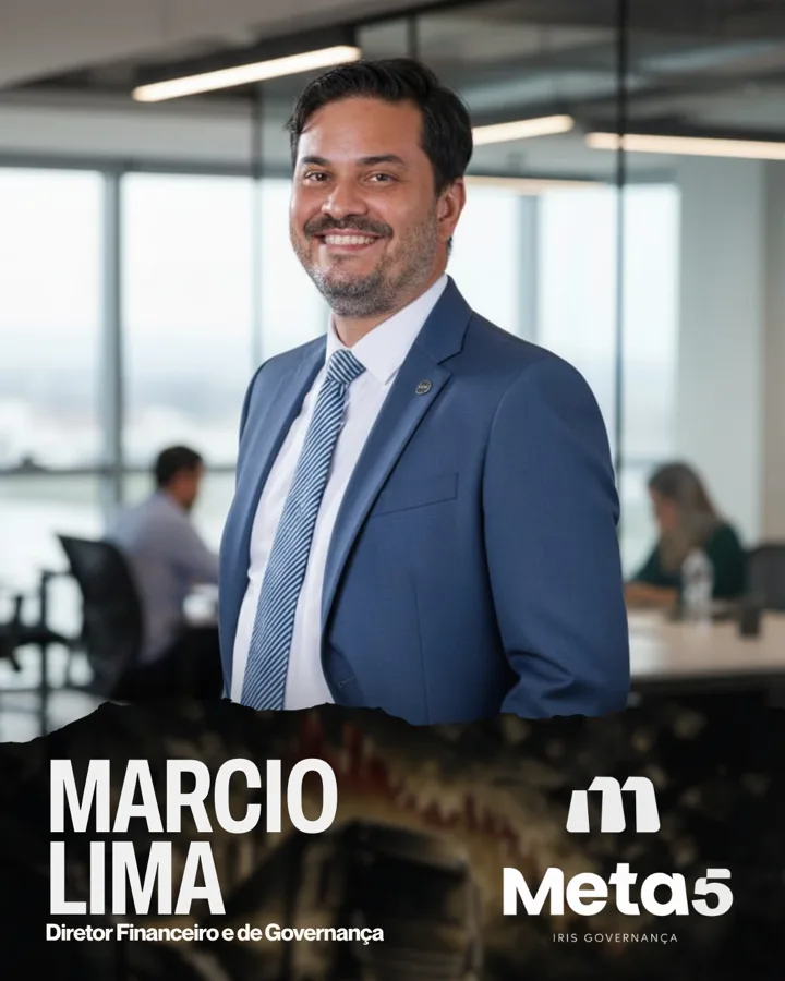 Marcio Lima, Diretor Financeiro e de Governança da Meta5 Iris Governança